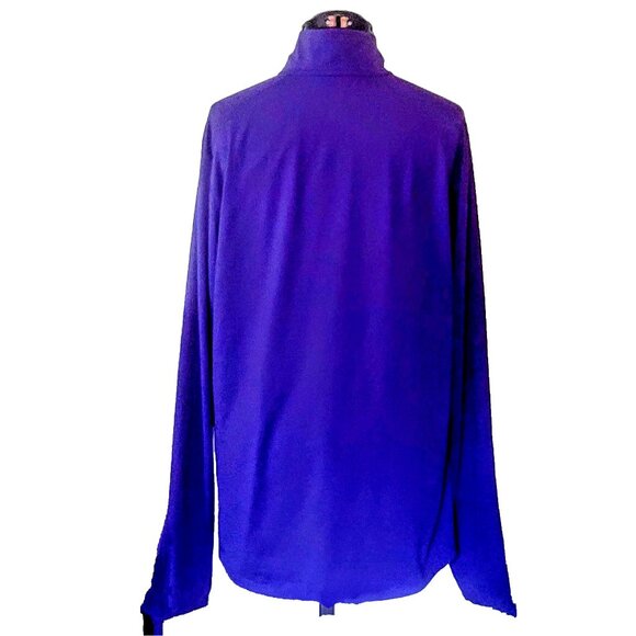 Nike Dri -Fit Element 1/4 Zip Top Purple Womens Size Large Thumb Holes Athletic - Picture 2 of 8